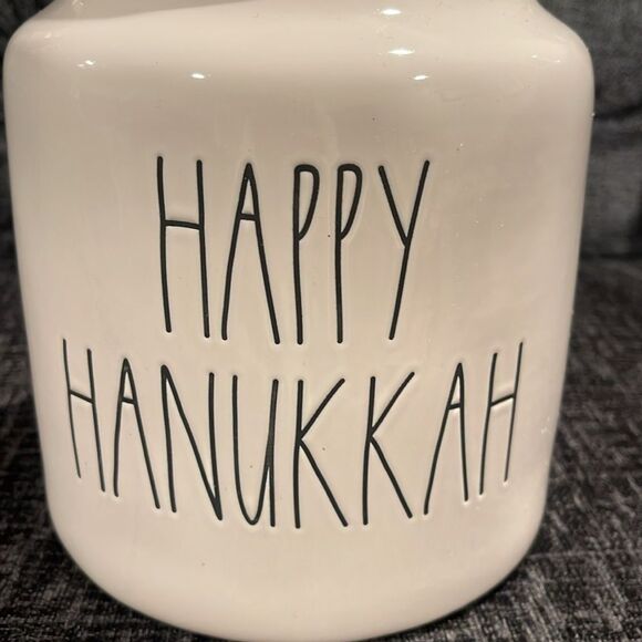 Happy Hanukkah Rae Dunn Cookie Jar - Picture 4 of 5